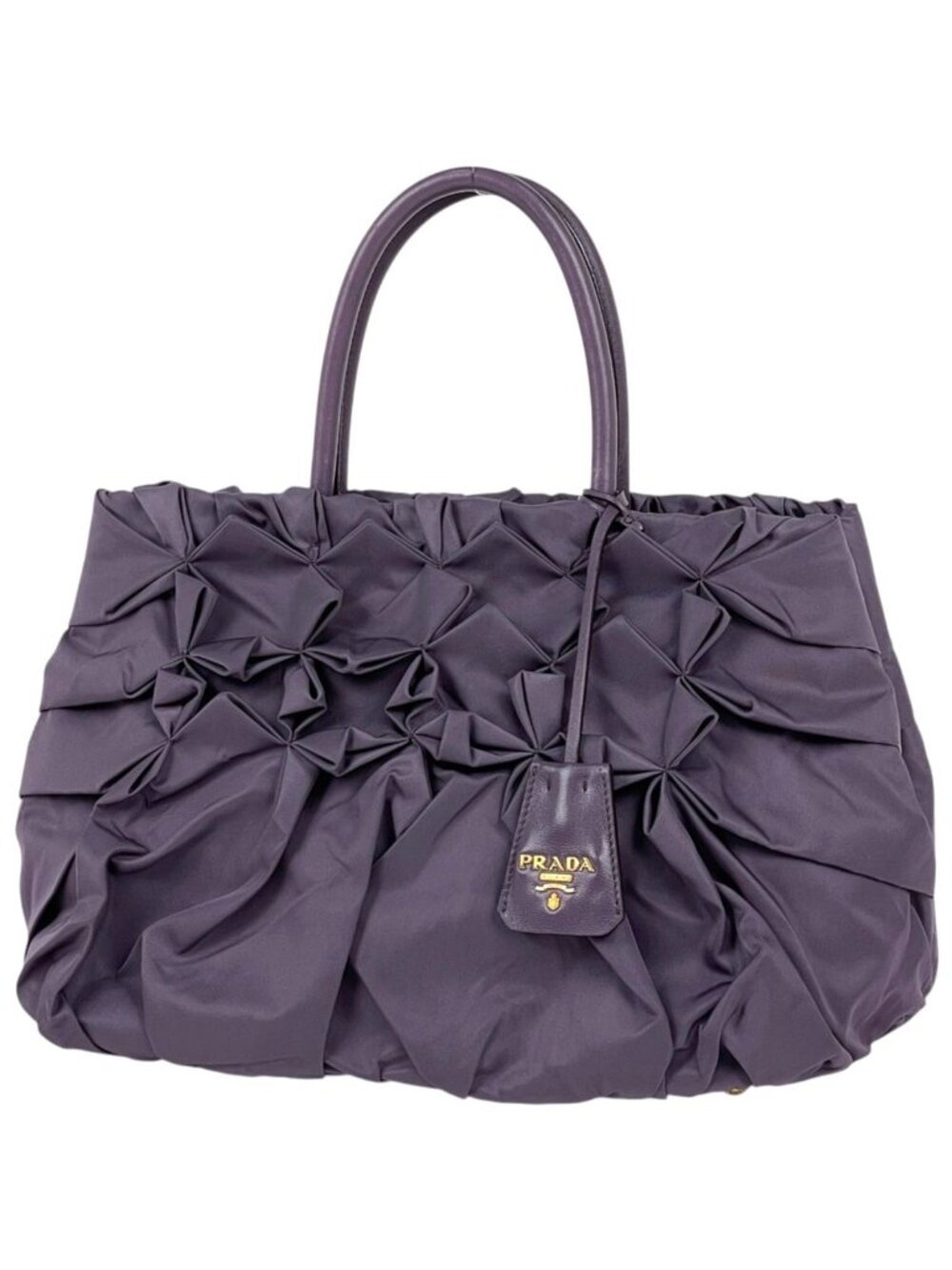 Prada Handbag Nylon Purple